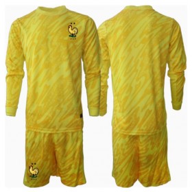 Frankreich Torwart Heimtrikot EM 2024 Langarm (+ kurze hosen)